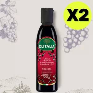 올리타리아 발사믹 소스 글레이즈 드레싱 250ml X 2개 BNS