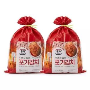 종가 중부식 포기김치 10.4kg (5.2kg X 2)