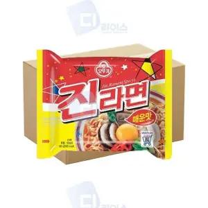 [으니마켓]MZ_오뚜기 진라면매운맛 120g 40봉 봉지라면 진한국물 (28924120)