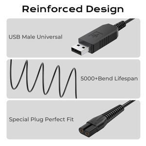 3.5V 1A USB 충전기 케이블 Wahl 9649 어댑터 코드 전용 무선 트리머 호환