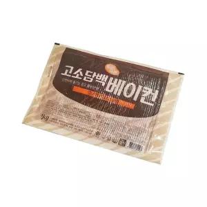 [육식토끼][웰쿠스] 베이컨 고소담백정품 슬라이스 1kg 훈연 돼지고기 앞다리살