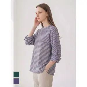 올리비아로렌 볼륨소매 체크 블라우스VOCNL4M5336 1408323