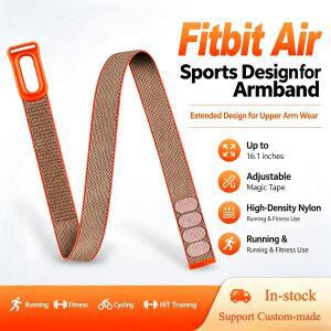 Fitbit 에어 암밴드 구글 스포츠 피트니스 트래커 나일론 직조 통기성 시계줄 조절 가능한 부드러운 손목