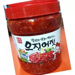 반찬단지 상급 PET 오징어젓 2kg 밥반찬