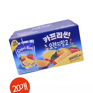 카프리썬 오렌지 망고 주스 200ml 20개 카페용