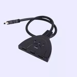 Coms HDMI 선택기 케이블형 3대1 공유기 영상분배기