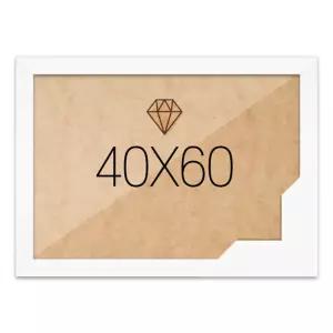 보석십자수액자 40x60 고급형 우드 화이트