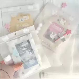 곰토끼 간식 구디백 10장 1묶음 귀여운 간식 포장 선물세트 답례품 포장 어린이집 포장 아동 단체
