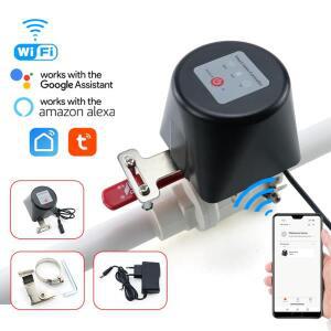 Tuya 스마트 WiFi 가스 밸브 수동 개방 조작기 제어 홈 차단 컨트롤러 Alexa와 함께