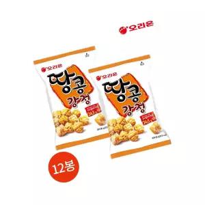 오리온 땅콩 강정 80g 12봉 간식