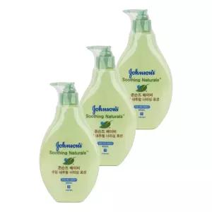 존슨즈 키즈 베이비 수딩 내추럴 너리싱 로션 400ml 3개 어린이 화장품 유아로션