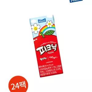 매일 피크닉 사과 200ml 24팩 카페용