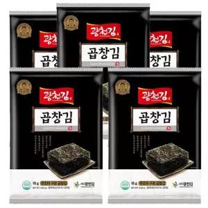[NS홈쇼핑]광천김 무조미 구운 곱창김 10봉/구운김 전장김 생김[36102082]