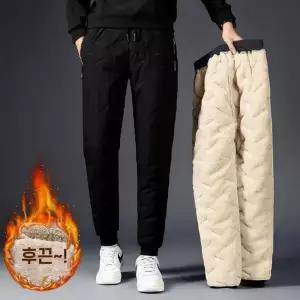 오너클랜 TBZ 3중구조 압열 누빔 양털패딩바지 남자등산바지 등산복 작업복바지 남자등산바지