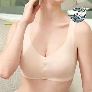 임산부 편안 노와이어 앞트임 수유브라 부드러운 골지수유브라