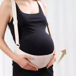 임산부 허리 복부 지지벨트 핏조절 바른자세 탄력밴드