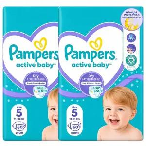 유럽산 팸퍼스 베이비드라이 기저귀 밴드 형 1 2 3 4 5 6 7 단계 pampers 밴드5단계2팩(128매) 바우처