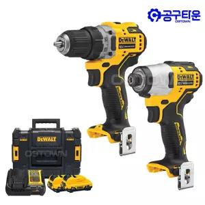 디월트 DCK2110D2T 충전콤보세트 12V 2.0Ah 2팩 임팩드라이버 드라이버드릴
