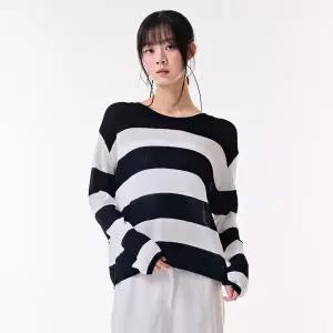 [체이스컬트][본사]여성 단가라 크롭 긴팔 스웨터-DBRG5675D04