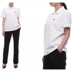 [아미]25SS 여성 하트 로고  반팔티셔츠 (BFUPL001 760 100 W 25S)