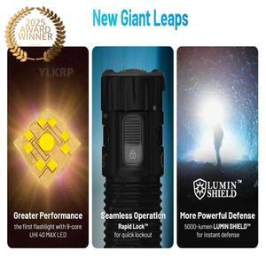 NITECORE EDC35 5000 루멘 손전등 조명 거리 550미터