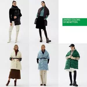 [공식 정품] [BENNETON] 25FW 베네통 하이브리드 다운숄 머플러