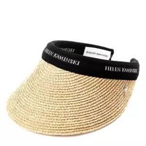 [헬렌카민스키] 25FW 여성 비앙카 썬캡 모자 (50265 BIANCA NATURAL BLK LOGO)
