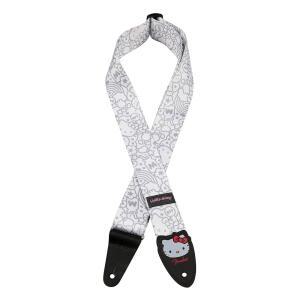 Fender x 헬로 키티 화이트 폴리 스트랩, 5.1cm(2인치)