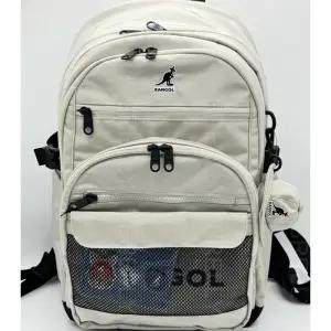캉골 시즌신상 26L 아이콘 스파크 백팩 가방 패드파우치 뱃지 노트북 (라이트그레이) 1486
