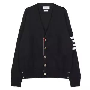 라프리마 [THOM BROWNE] 톰브라운 4바 스트라이프 밀라노 스티치 가디건 MKC171A00219-415