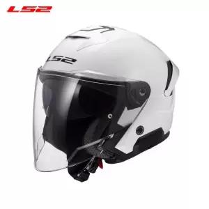 LS2 OF618 VERSO II 버소 II SOLID GLOSS WHITE 오픈페이스 오토바이 헬멧 이너선바이저 스쿠터 배달