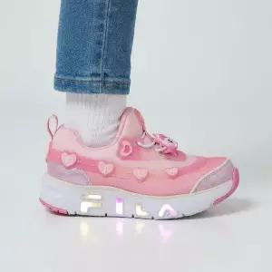 휠라 키즈 하츄핑 휠라꾸미 라이트 BEIGE/PINK/WHITE FK261CD01X043 260
