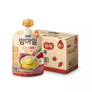 맘마밀 안심이유식 퓨레 6개월 사과와고구마 100g 10팩