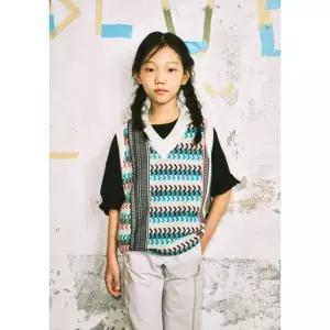 [갤러리아] [블루테일]AYA4VK01MT 옵티컬 자가드 니트 베스트