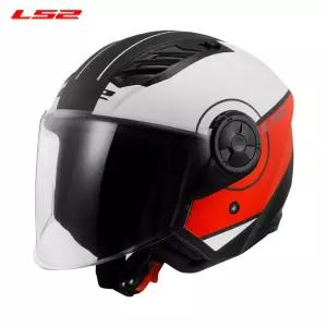 LS2 OF616 AIRFLOW II 에어플로우 II COVER MATT WHITE RED 오픈페이스 오토바이 헬멧 스쿠터 입문용