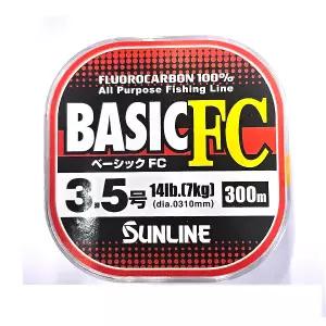 선라인 25베이직FC 배스원줄 바다목줄 쇼크리더 플로로카본100% 3.5호-300m(093375)