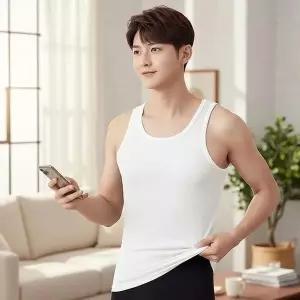 [하프클럽/셀러허브_여성트랜드패션]Rly 남자 여름 이너웨어 순면 런닝 민소
