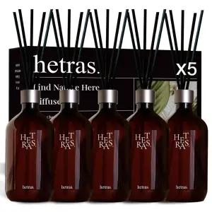 프리미엄 대용량 디퓨저 500mlx5개 선물세트 실내방향제 블랙체리 플라워파크 그레이프 북스토어 허그솝