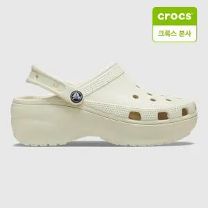 크록스 클래식 플랫폼 클로그 본 우먼 키높이 (206750-2Y2)