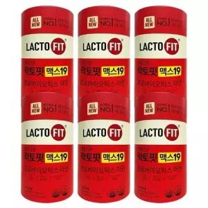 [종근당건강] 생유산균 락토핏 맥스19 프로바이오틱스 아연 2g x 60포 6통 -SDL-