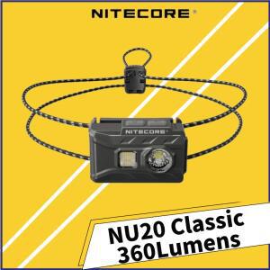 2024  NITECORE NU20  충전 헤드라이트 360 루멘 러닝 캠핑 방수 램프