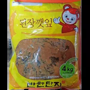 된장깻잎 (반찬단지 4K) 가정집 식당용반찬 깊은맛 주점 쌈채소