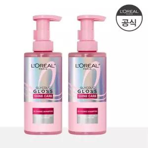 [로레알] [2개] 글라이콜릭 글로스 샴푸 440ml+증정 HA 샴푸 100ml