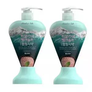 히말라야 핑크솔트 담은 펌핑치약 아이스 카밍 민트 2개