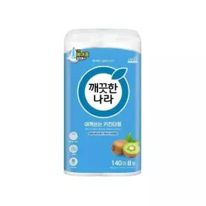깨끗한나라 아껴쓰는 키친타올 140매 X 8롤 1+1+1팩(총3팩)