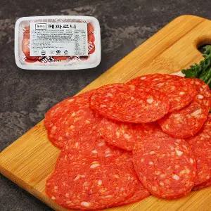 [육식토끼][웰쿠스] 페파로니 1kg 피자토핑 슬라이스 햄 소시지 대용량
