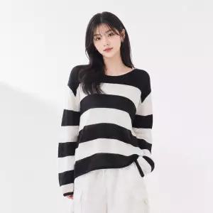 [체이스컬트] 여성 단가라 크롭 긴팔 스웨터-DBRG5675D04