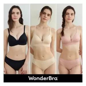 Wonderbra 볼륨스포츠 아웃밴드 브라팬티 6종 핑크+라이트베이지+블랙 WBW6O020304T 812634