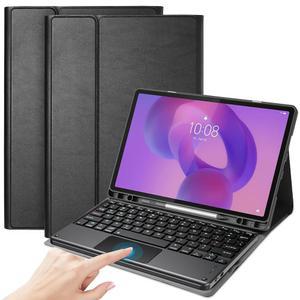 LENOVO IDEA TAB 11인치 / K11 GEN 2용 PROCASE 터치패드 키보드 케이스 블랙 | 2 MOTOROLA NOTO PAD 2026용 연필 홀더가 포함된 분리형 무선 TYPE-C 충전 커버