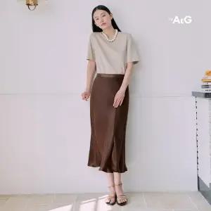 5-3. 론칭가69,900원 더엣지 아세테이트100 슬릿 스커트